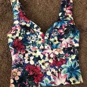 GUESS Floral Crop Top